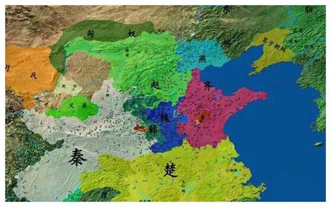 战国时期七国地图图片
