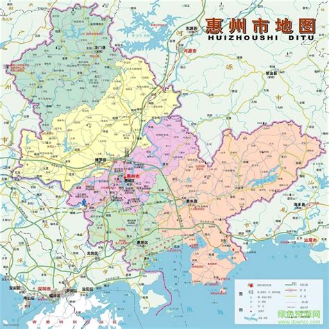 惠州地图各镇可放大,惠州市版,惠州区域划分_大山谷图库