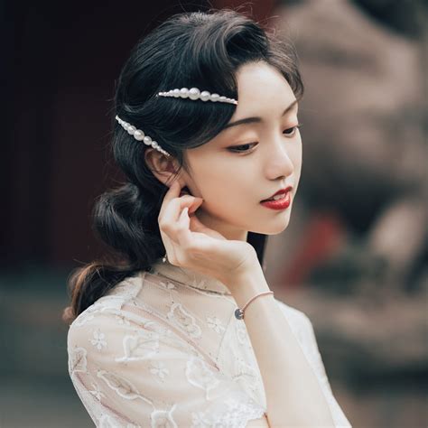 美女非主流旗袍头像