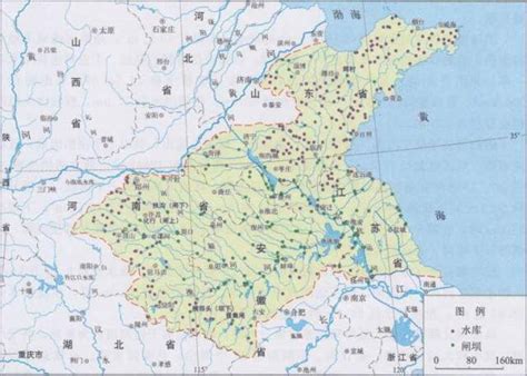 淮河流域图图片
