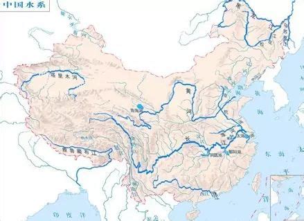 中国河流地形图,中37条河流分布图,中河流分布图_大山谷图库