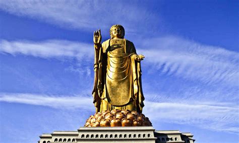 河南名气很大的一座佛像，大佛总高208米，是5A景区|佛像|大佛|建筑_新浪新闻