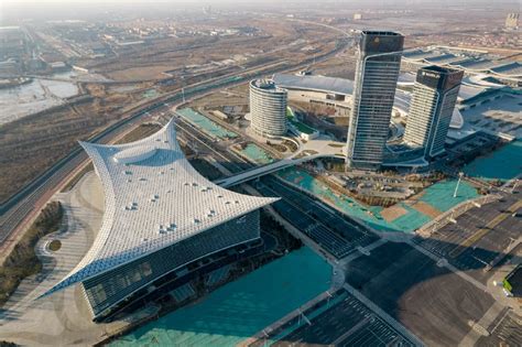 航拍山西规模最大、设施最先进的会展场馆:潇河国际会议会展中心