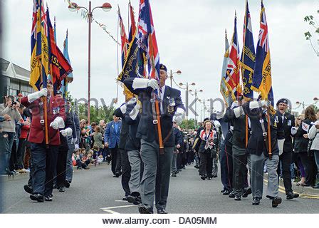 Royal British Legion standard bearers Stock Photo: 46896844 - Alamy