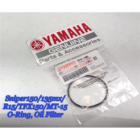 Sniper 150 / R15 / TFx150 O-Ring, Oil Filter Side Genuine Yamaha 93210 ...
