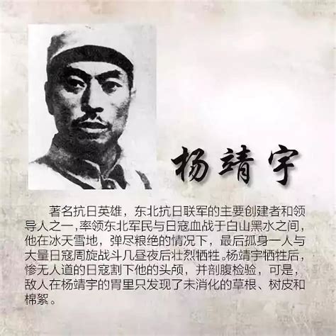杨靖宇简介(抗日英雄，后因公务英年牺牲) | 人物集