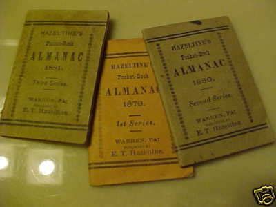 PISO HAZELTINE MINIATURE ALMANAC BOOK- COMPLETE SET | #39574935