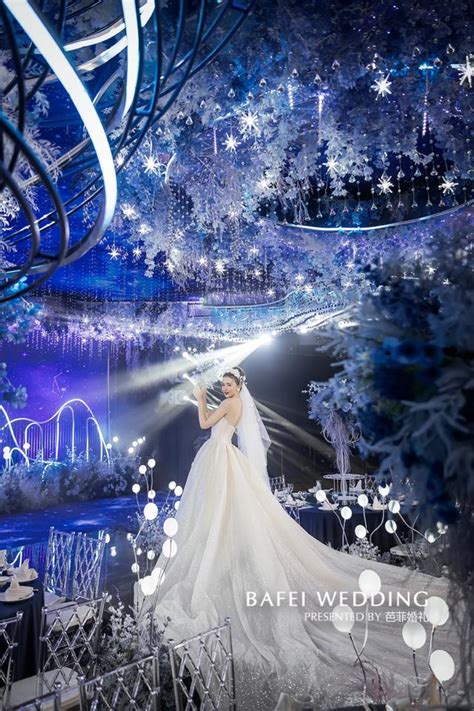 蓝色婚礼宴会厅,舞台设计,模型设计/效果图,设计,汇图网www.huitu.com