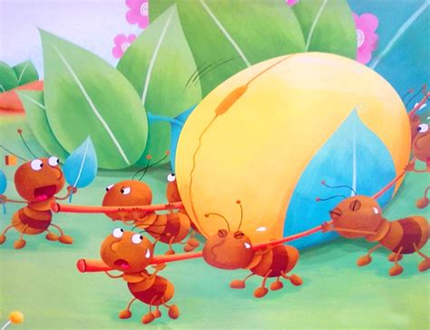 落水的小蚂蚁,小蚂蚁救落水小蚂蚁,看图写话蚂蚁落水了_大山谷图库