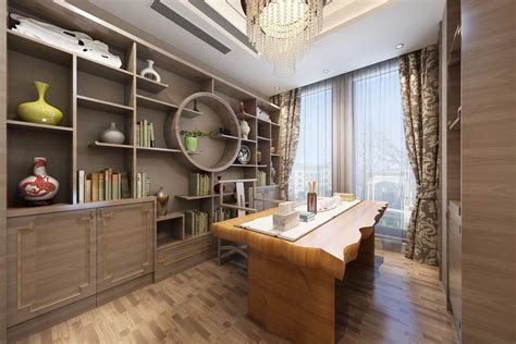 新中式书房家具款式，2020年最新款式书房家具书桌书椅_儒匠家具