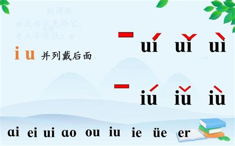 人教部编版语文一年级上册汉语拼音——复韵母的标调规则 课件-教习网|课件下载