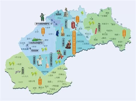 吉林省松原市旅游地图 - 松原市地图 - 地理教师网