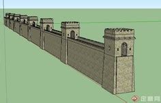 城墙3d模型_城墙3d模型下载_3D学苑