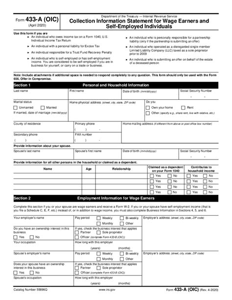 Form 656 Pdf Fillable - Printable Forms Free Online