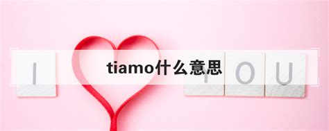 tiamo是什么意思中文翻译怎么读？ - 科普百科 - 蚂蚁分类目录