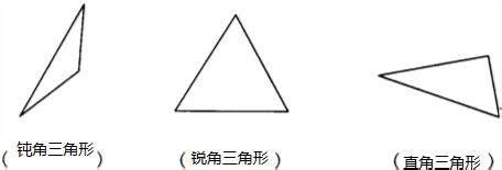 在下面的点子图中分别画出一个钝角三角形.直角三角形和等腰三角形． 题目和参考答案——青夏教育精英家教网——