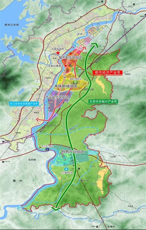 河源市区2030规划图,河源三条高铁,河源未来第一高楼(第3页)_大山谷图库