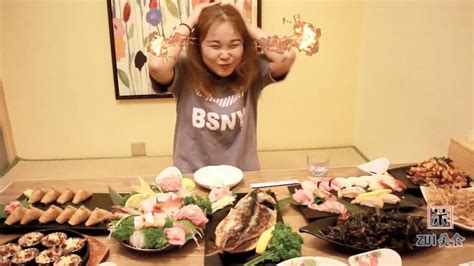 小仙女探店日本料理，试吃“女优寿司”，噗嗤噗嗤、多水多汁！_腾讯视频