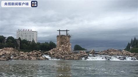 安徽400年前明代古桥被洪水冲毁 轰然崩塌引人惊呼_凤凰网视频_凤凰网