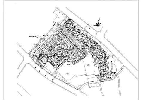 航运新村高层住宅区规划设计cad总平面施工图（含经济技术指标）_住宅小区_土木在线