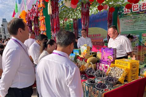 第八届伽师新梅展销会开幕 伽师县着力打造“甜蜜”产业-新华网
