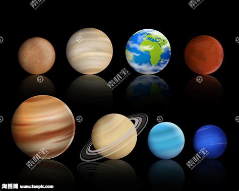 详细八大行星示意图 必备：除了地球水星以外的行星 - 遇奇吧