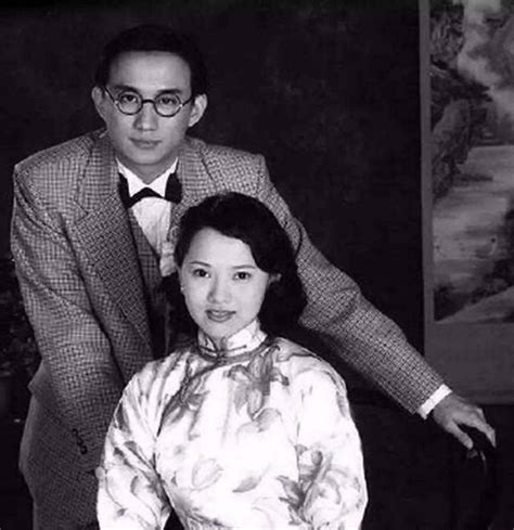 6张陆小曼和徐志摩的老照片，图2是两人婚纱照，图6她笑得好甜