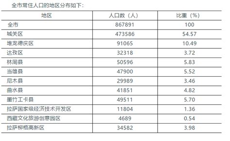 拉萨发布人口普查数据：10年增加30余万人_京报网