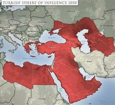 土耳其媒体公布30年后地图，幻想吞并俄罗斯南部领土