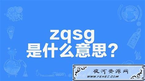 zqsg什么意思网络用语（zqsg的意思）