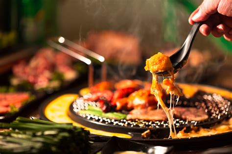 韩式不锈钢烤肉油桶桌网红烧烤店桌子日式火锅桌无烟电炭烤一体桌-淘宝网