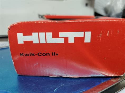 100 Hilti Kwik-Con II+ Screw Anchor with Torx Hex Head 1/4" x 4 ...