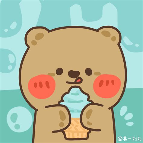 快手温柔小熊头像女生