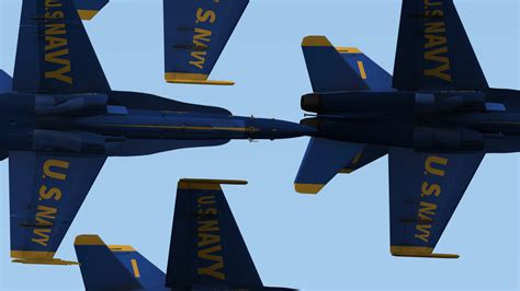 美国蓝天使飞行表演队在缅因航空节上的精彩瞬间_新浪图片