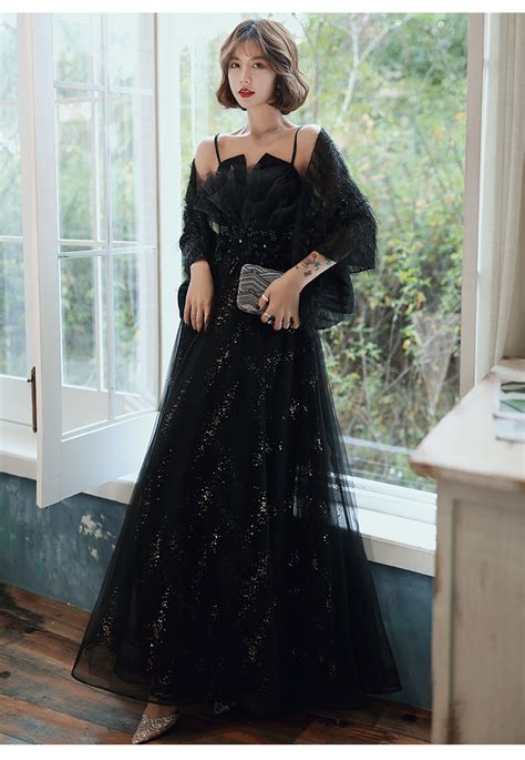 晚礼服裙2021新款秋季宴会公主性感公司年会主持人女修身显瘦优雅-阿里巴巴