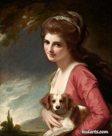 艾玛的肖像，汉密尔顿夫人作为酒神 - 伊丽莎白·维杰·勒布伦 - 画园网