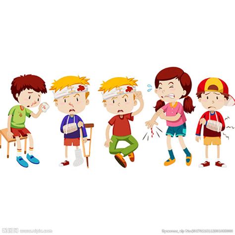 卡通儿童节受伤的孩子设计图__广告设计_广告设计_设计图库_昵图网nipic.com