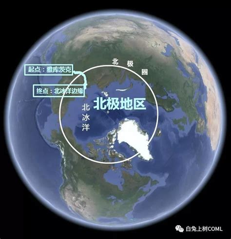 北极地图图片