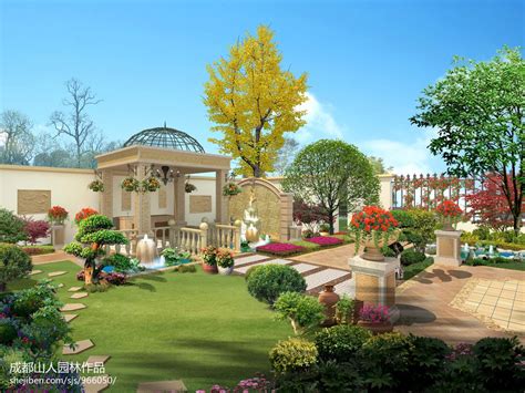 3D效果图_【绿港湾园林】|成都别墅花园设计|成都屋顶花园设计|成都私家花园设计