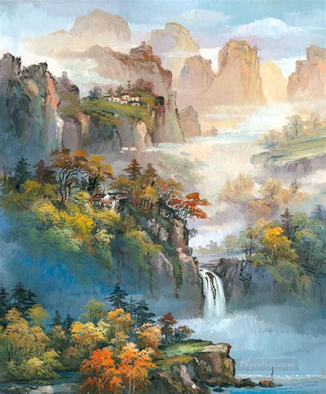 Chinese Landscape Shanshui Mountains Waterfall 0 954 from China ...