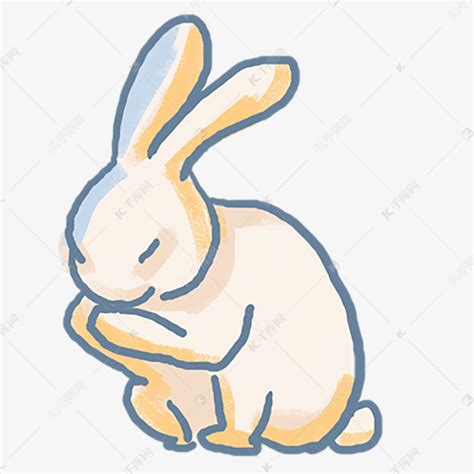 白色兔子 素材图片免费下载-千库网