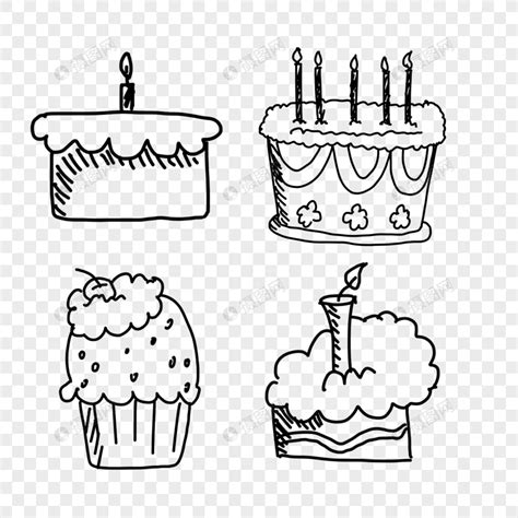 生日蛋糕简笔画图片教程