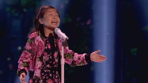 9岁华人小女孩唱响《美国达人秀》一首《我心永恒》惊艳全场！_腾讯视频