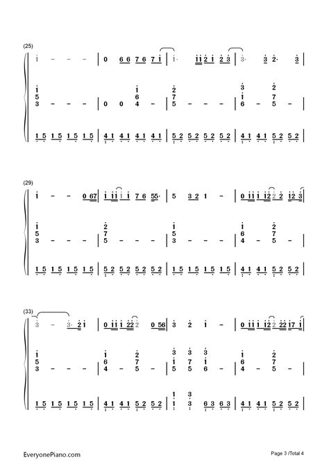 海阔天空伴奏版-Beyond双手简谱预览3-钢琴谱文件（五线谱、双手简谱、数字谱、Midi、PDF）免费下载