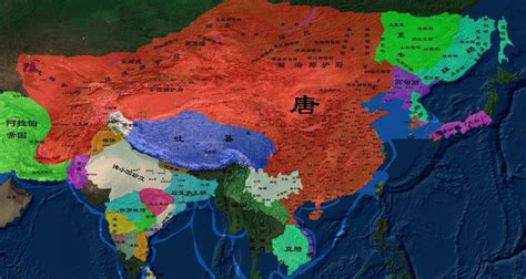 唐朝地图图片