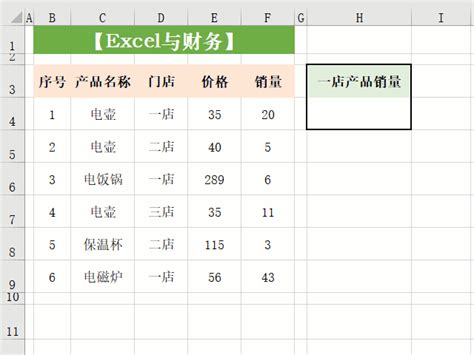 使用Excel函数来进行多条件求和的方法