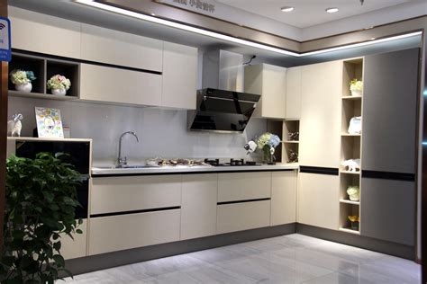 时尚现代厨房白色L型橱柜设计案例_齐家网装修效果图