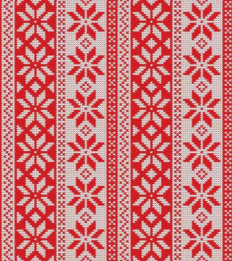 Christmas seamless pattern ornament on the wool knitted texture. Vector ...