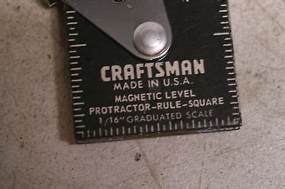 Craftsman 3992 magnetic lever protractor rule square | #519890590