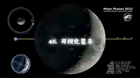 4K高清月球自转运动轨迹